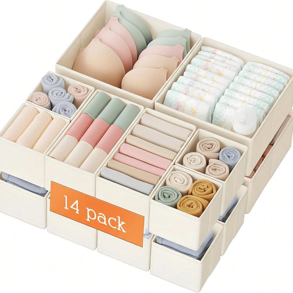 Baby Nursery Closet Organization - 14-delige lade-organizer voor kleding, kast-organizer voor