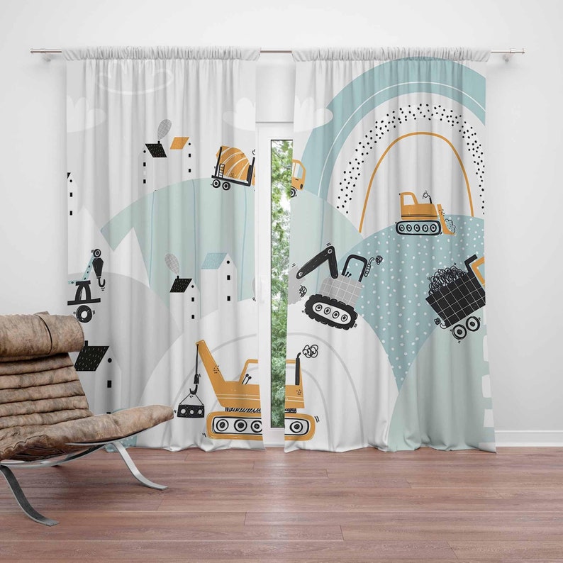 Baby Nursery Blackout Curtains - Baby Boy Kinderkamer Gordijnen Rainbow Cloud