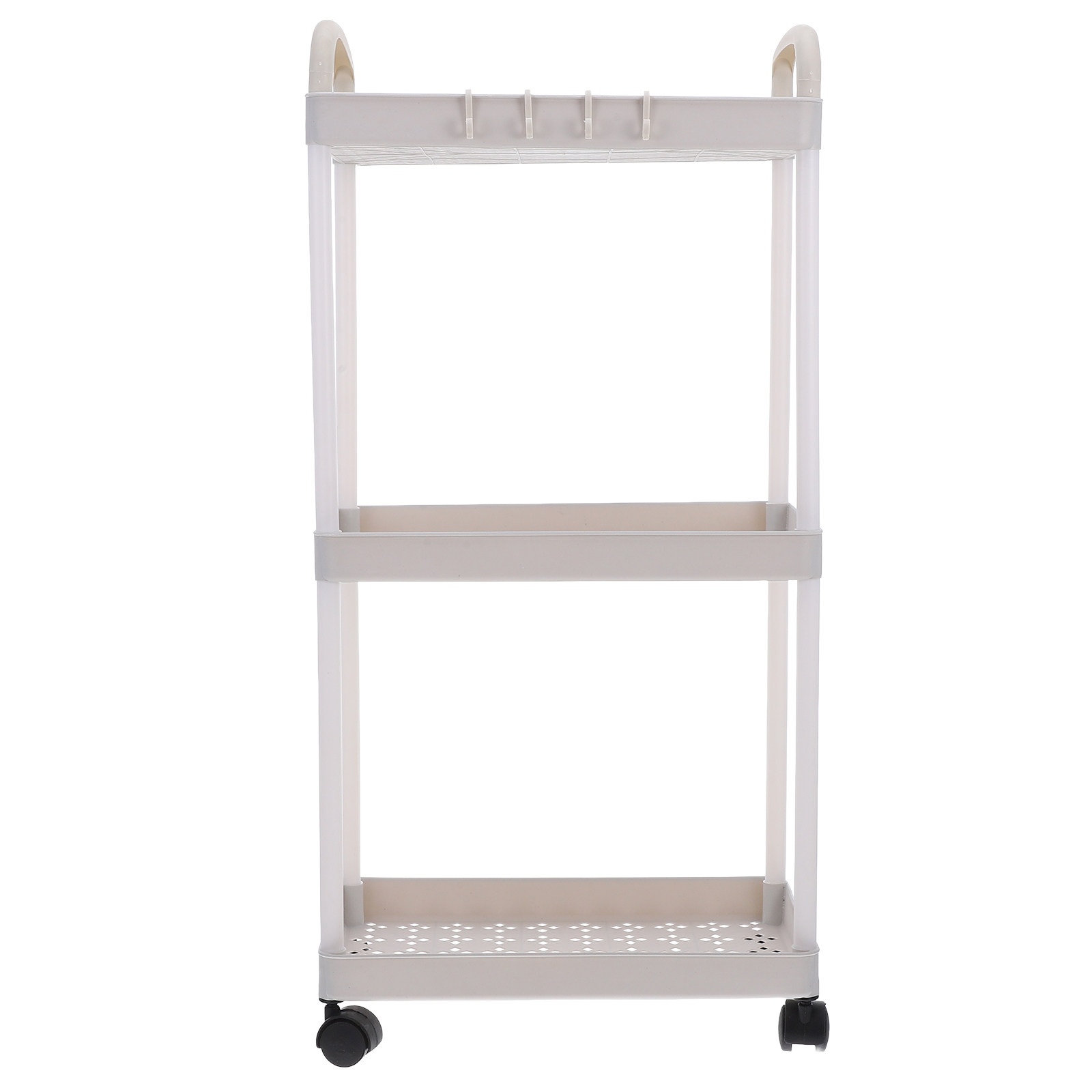Baby Nursery Utility Cart - 3-laags Utility Cart van plastic, rollende