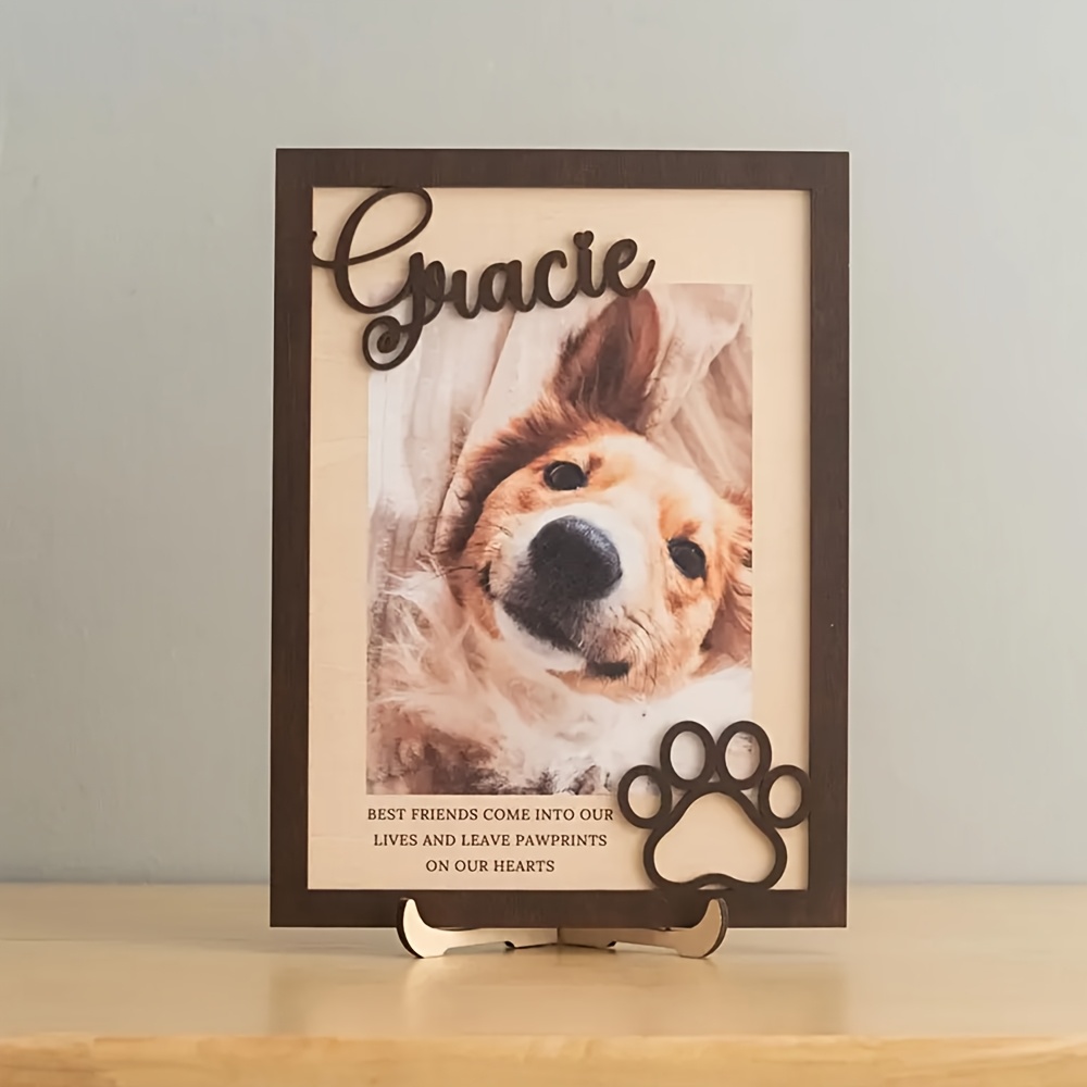 Photo Frame Baby - Aanpasbare gepersonaliseerde houten fotolijst voor huisdieren