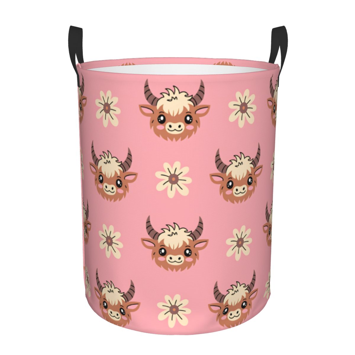Baby Nursery Laundry Hamper - Schattige Baby Highland Cows wasmand opvouwbare