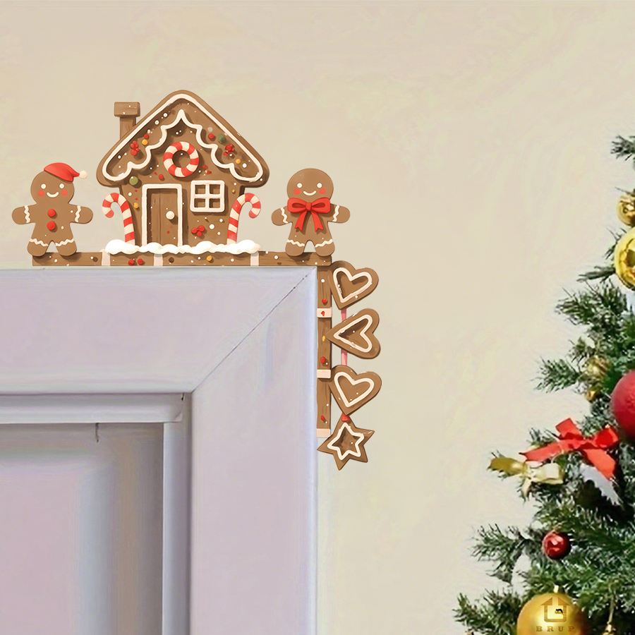 Baby Nursery Decals - Peperkoekhuis & Man Kerst muursticker verwijderbare
