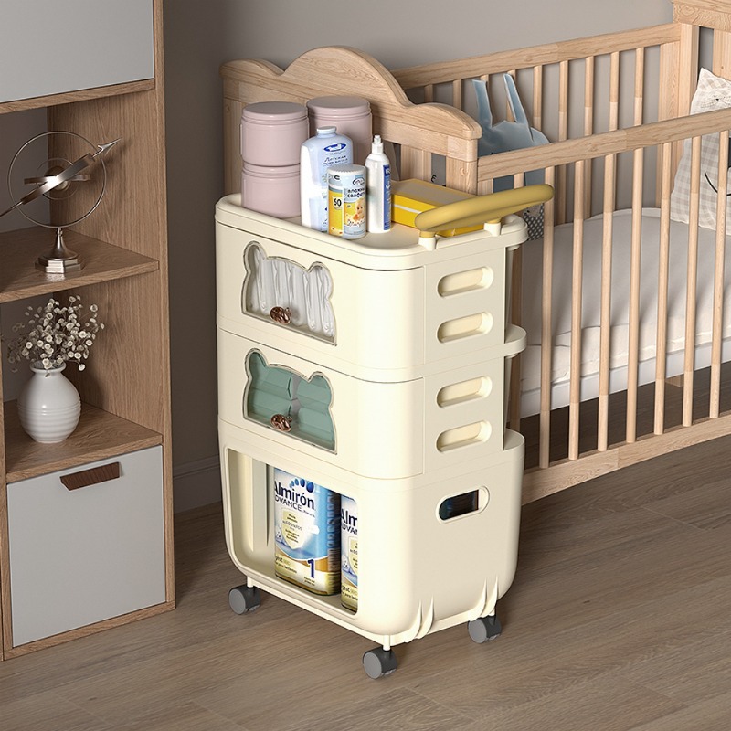Baby Nursery Utility Cart - Multifunctionele woonkamer opbergorganisator Baby speelgoed opbergrek