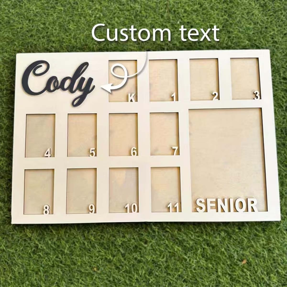 Photo Frame Baby - Aangepaste fotolijst houten plaquette bord, feest