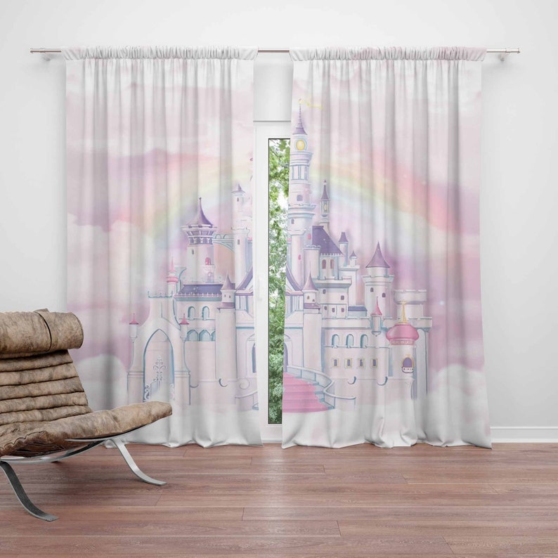 Baby Nursery Blackout Curtains - Prinses Kasteel Kinderkamer Gordijn Kinderslaapkamer Gordijnen
