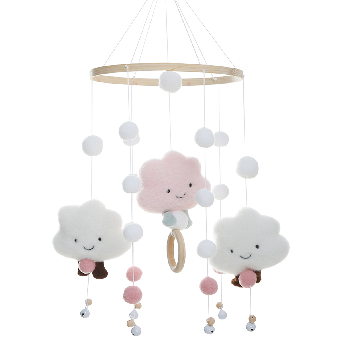 Crib Mobile Musical - Mobiele windgong met Cloud Doll Hangmat