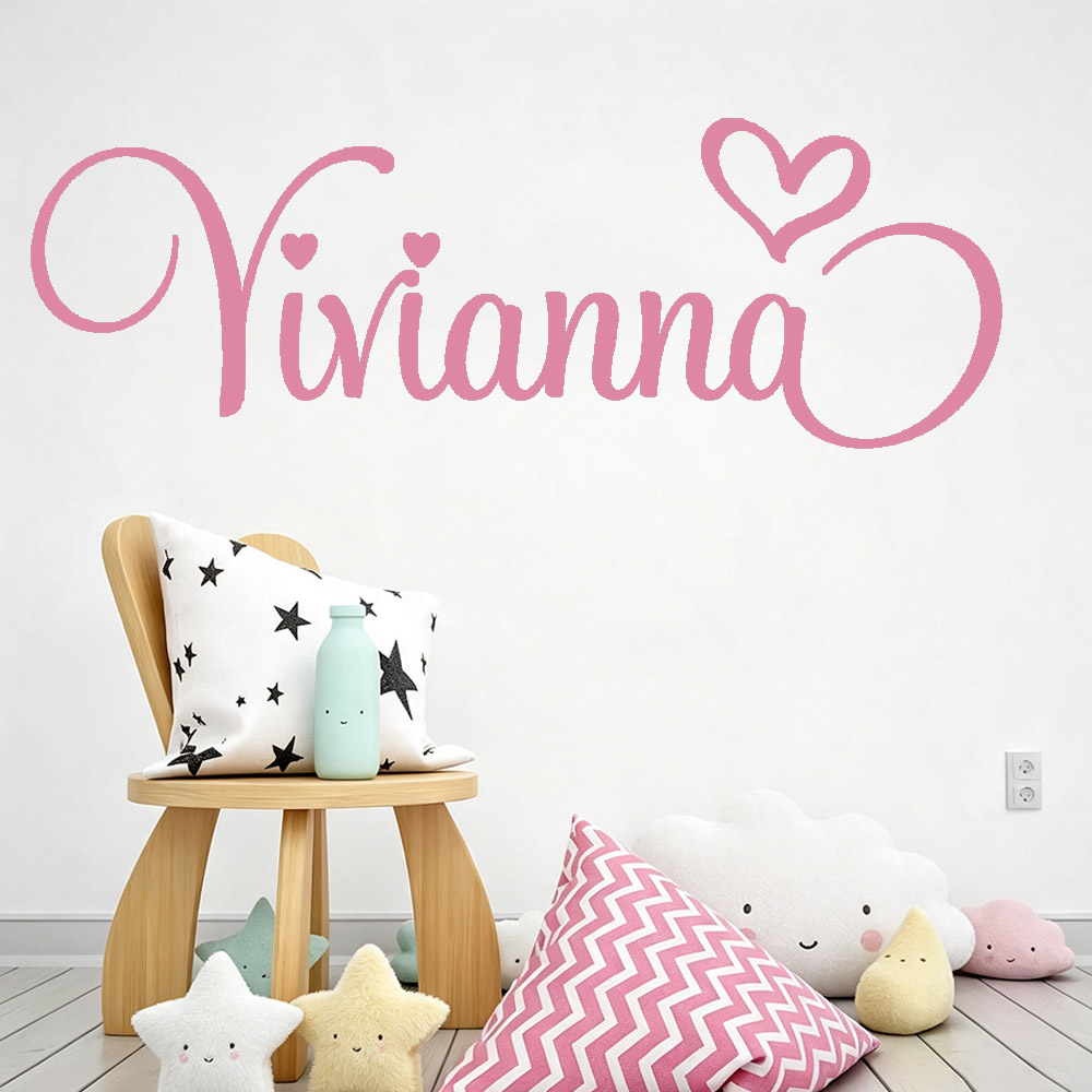Baby Nursery Decals - Muurstickers voor kinderkamers Gepersonaliseerde kindernaam Vinyl