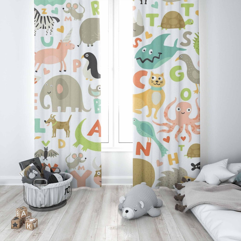 ABC Alfabet Kinderkamer Gordij - Baby Nursery Blackout Curtains recensie en prijs