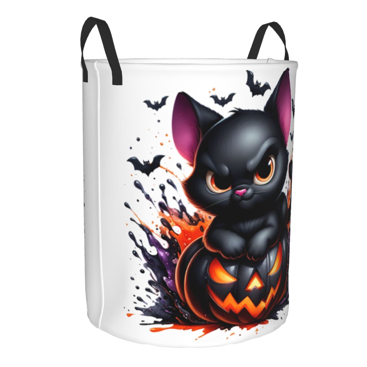 Halloween Zwarte Kat Pompoenen - Baby Nursery Laundry Hamper recensie en prijs