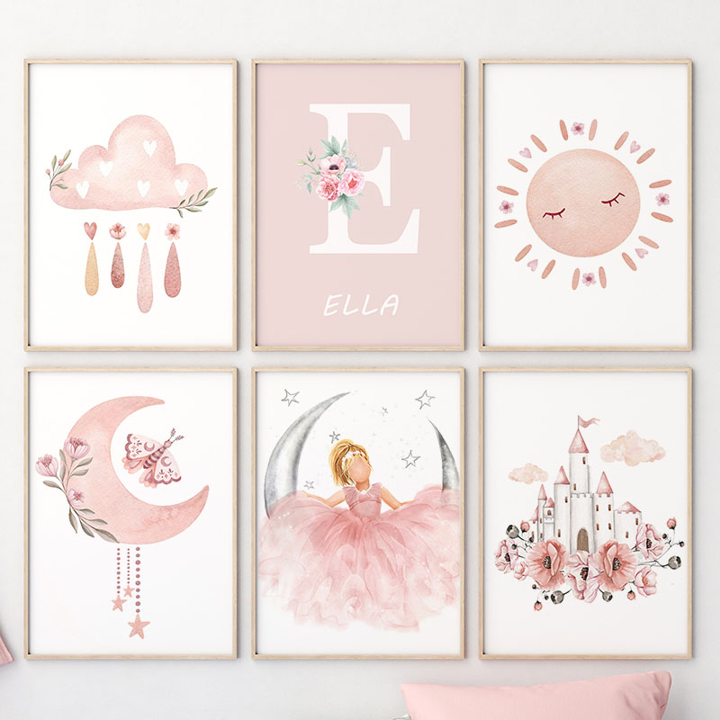 Roze Engel Meisje Zon Maan Wol - Animals Baby Nursery recensie en prijs