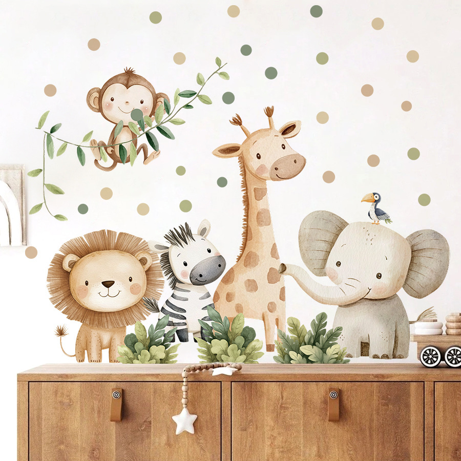 Boho bosdieren muurstickers vo - Baby Nursery Boy recensie en prijs