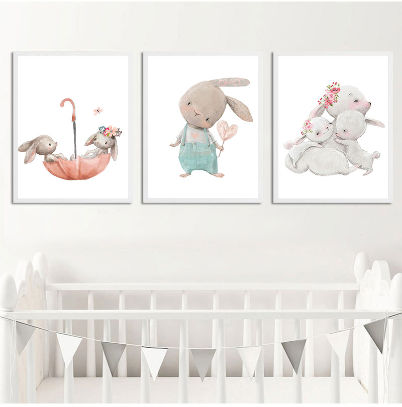 1PC frameloze decoratieve kuns - Animals Baby Nursery recensie en prijs