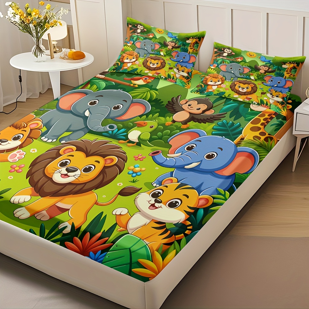 Dierenrijk-thema hoeslakenset, - Baby Nursery Animal Theme recensie en prijs