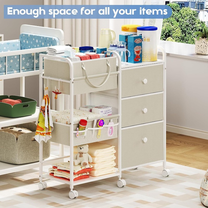 Grote capaciteit babyluier org - Baby Nursery Utility Cart recensie en prijs
