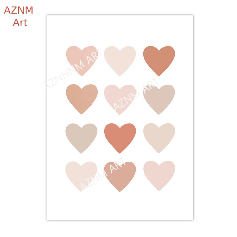 1/3PCS, cartoon hart regenboog - Baby Nursery Wall Art recensie en prijs
