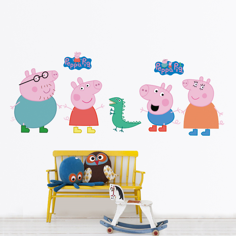 Cartoon Peppa Pig muurstickers - Baby Nursery Decals recensie en prijs