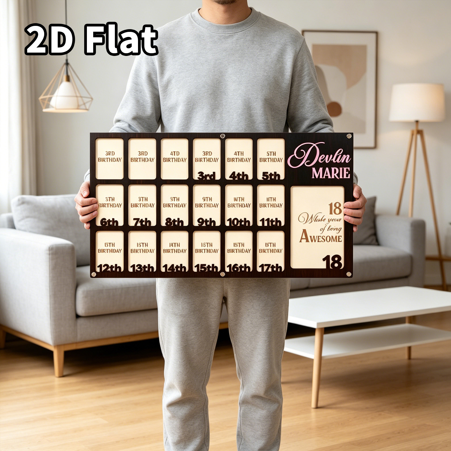 1Pc Custom Grade Fotolijst Hou - Photo Frame Baby recensie en prijs