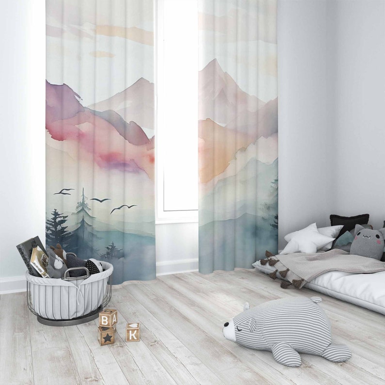 Mountain Forest Kinderkamer Go - Baby Nursery Blackout Curtains recensie en prijs