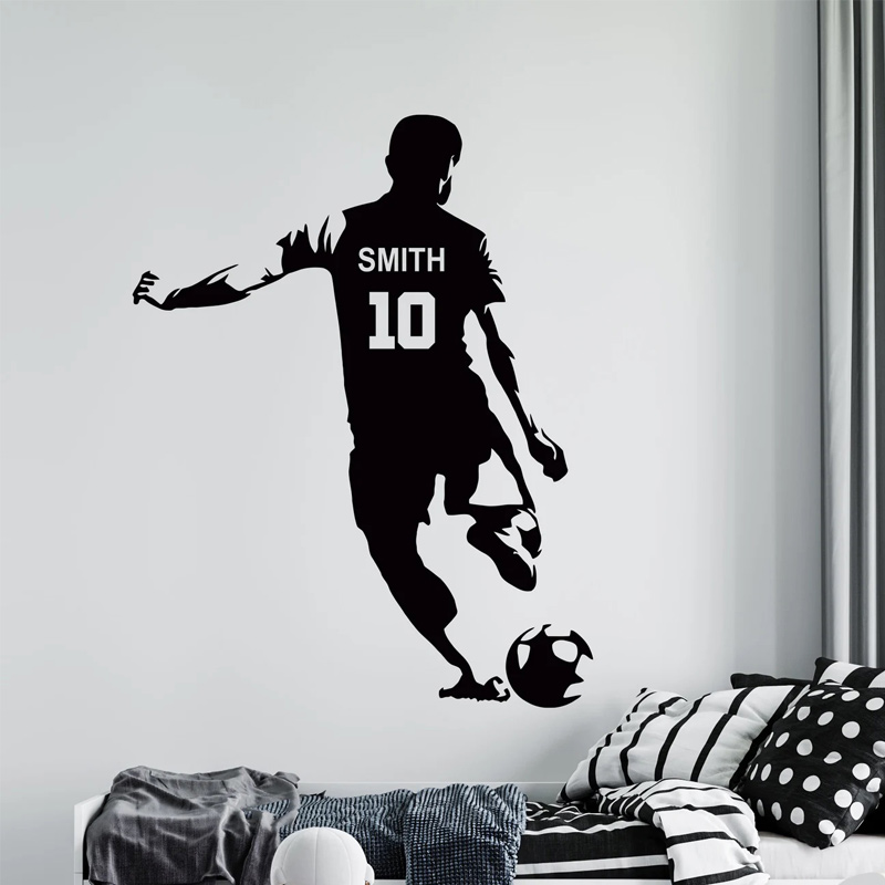 Gepersonaliseerde voetbalspele - Baby Nursery Decals recensie en prijs