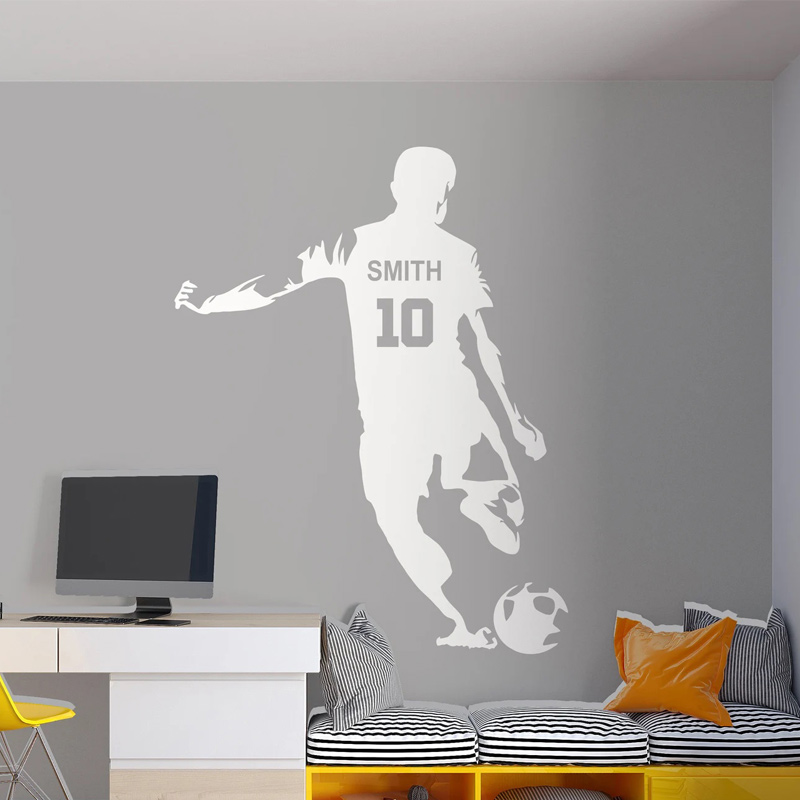 Gepersonaliseerde voetbalspele - Baby Nursery Decals recensie en prijs