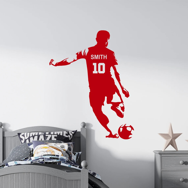 Gepersonaliseerde voetbalspele - Baby Nursery Decals recensie en prijs