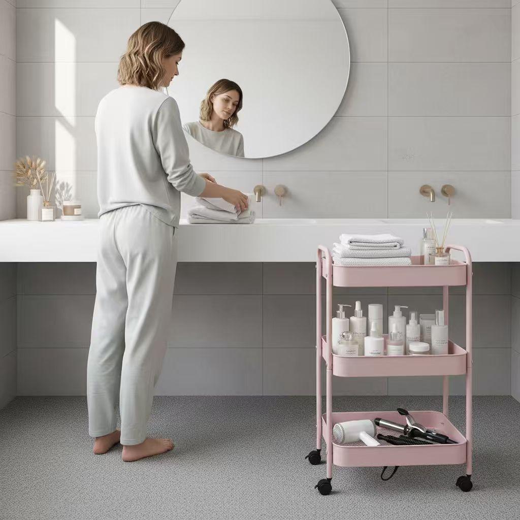 3-laags rollende opbergwagen m - Baby Nursery Utility Cart recensie en prijs