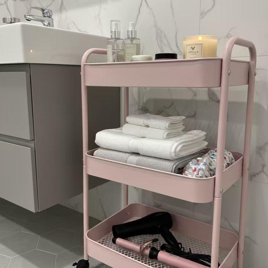 3-laags rollende opbergwagen m - Baby Nursery Utility Cart recensie en prijs