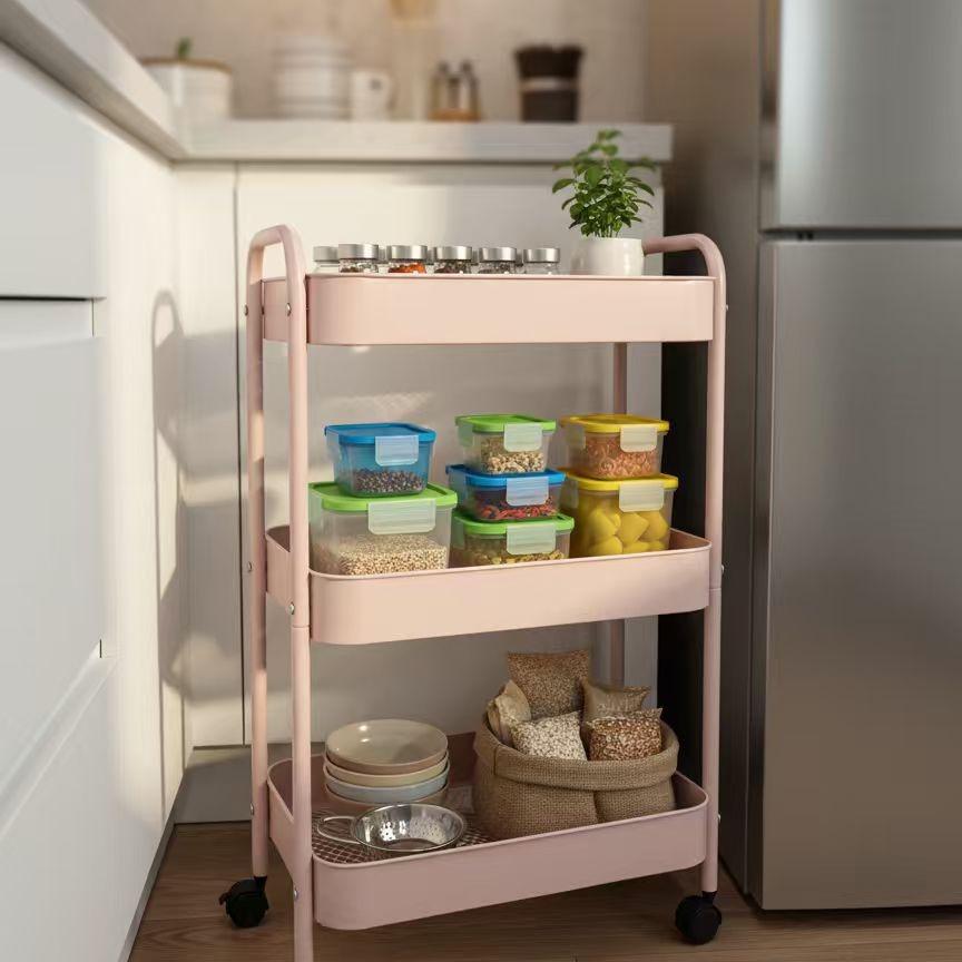 3-laags rollende opbergwagen m - Baby Nursery Utility Cart recensie en prijs