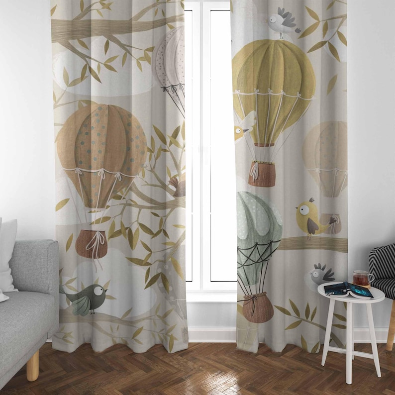 Luchtballon Gordijnen Vogel Di - Baby Nursery Blackout Curtains recensie en prijs