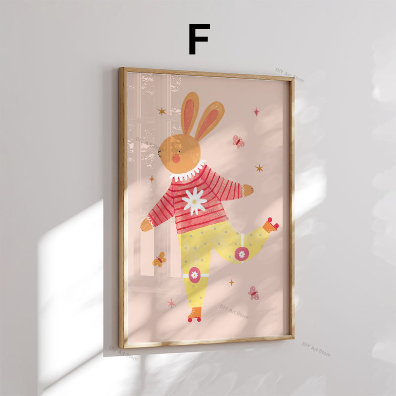 Grappige cartoon dieren kinder - Baby Nursery Wall Art recensie en prijs