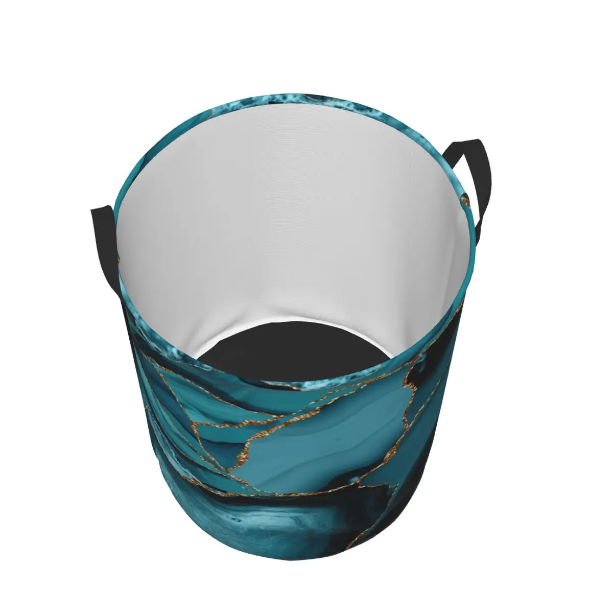 Aangepaste blauwgroen en goud  - Baby Nursery Laundry Hamper recensie en prijs