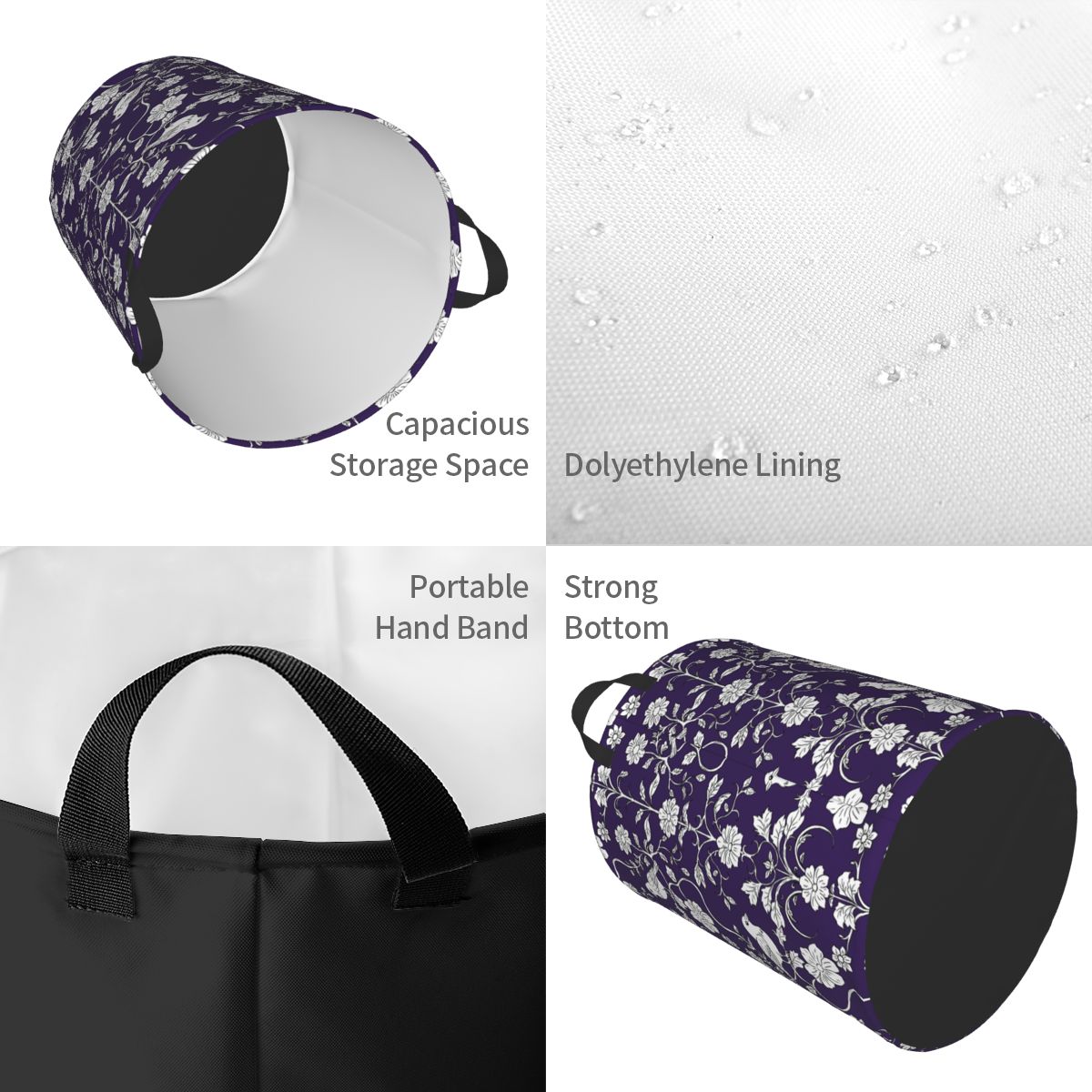 Vogels en bloemen patroon wasm - Baby Nursery Laundry Hamper recensie en prijs