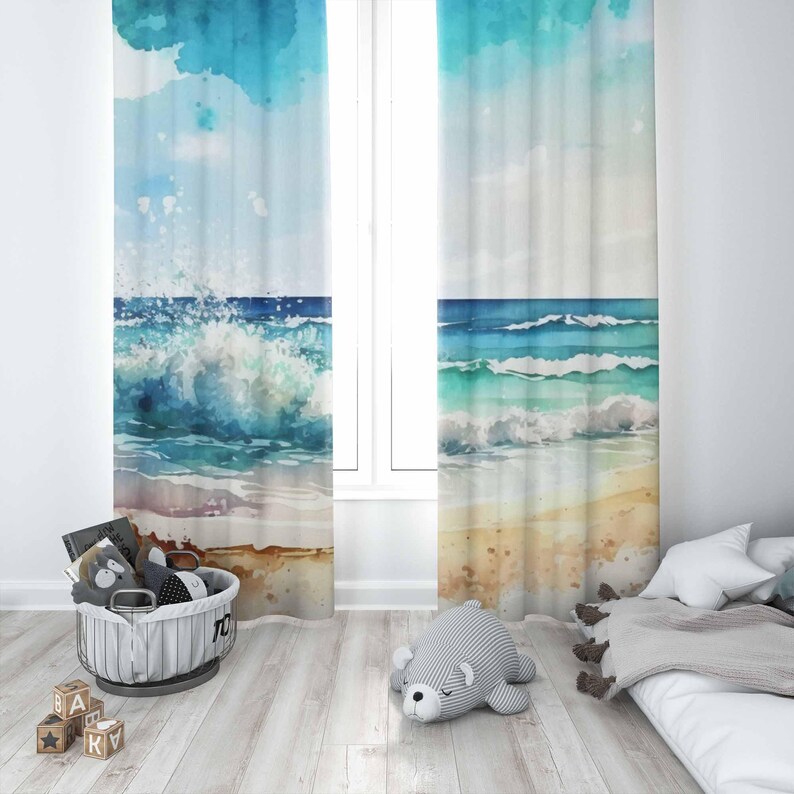 Sea Wave Gordijnen Oceaan Natu - Baby Nursery Blackout Curtains recensie en prijs