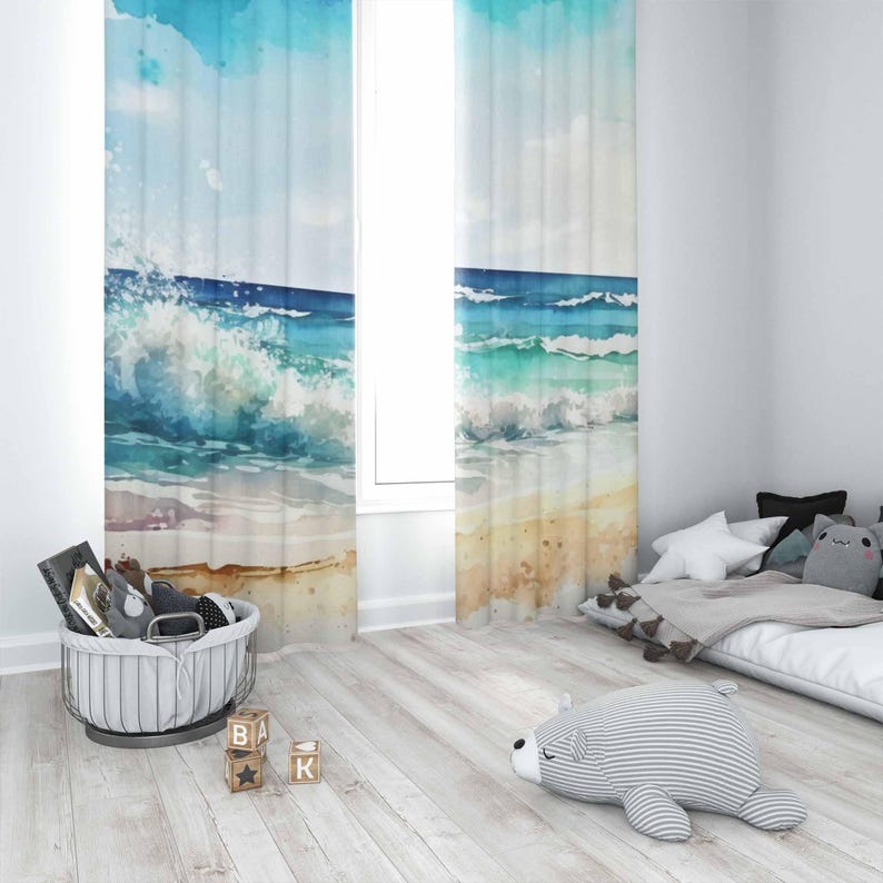 Sea Wave Gordijnen Oceaan Natu - Baby Nursery Blackout Curtains recensie en prijs