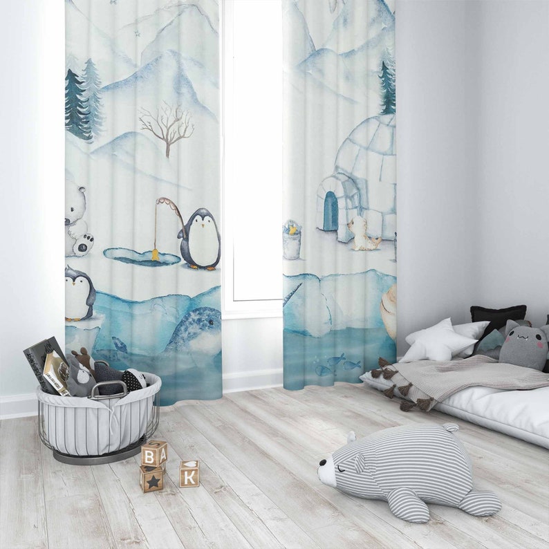 Arctische Dieren Kinderkamer G - Baby Nursery Blackout Curtains recensie en prijs