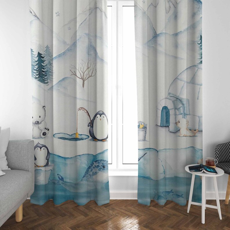 Arctische Dieren Kinderkamer G - Baby Nursery Blackout Curtains recensie en prijs