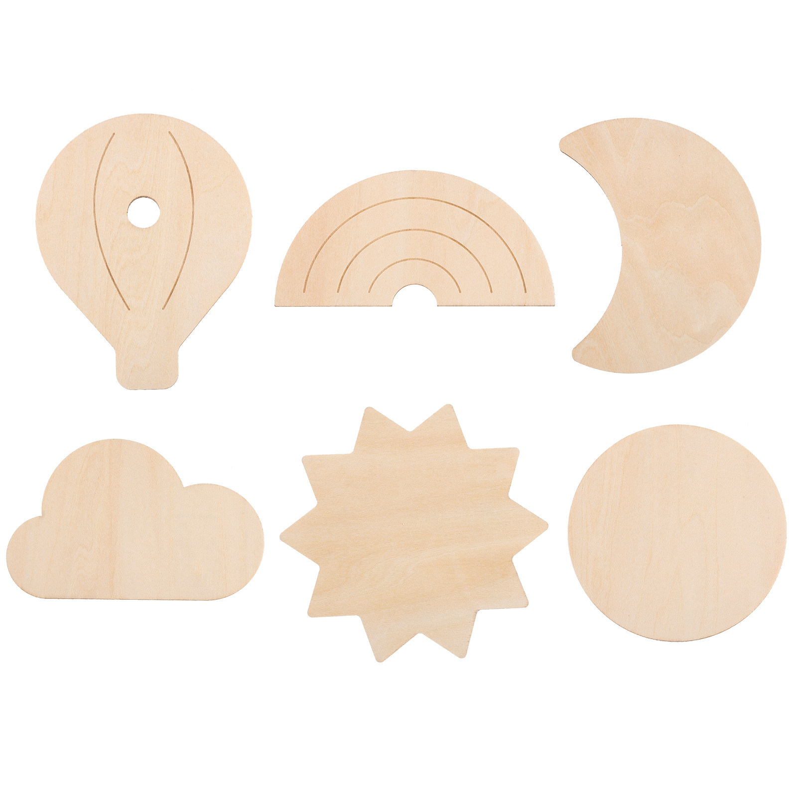 6 stuks houten heteluchtballon - Baby Nursery Hot Air Balloon Theme recensie en prijs