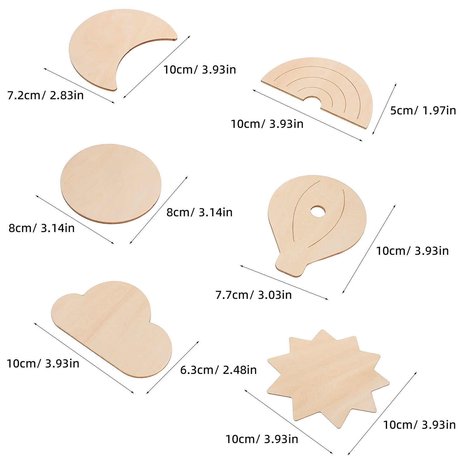 6 stuks houten heteluchtballon - Baby Nursery Hot Air Balloon Theme recensie en prijs