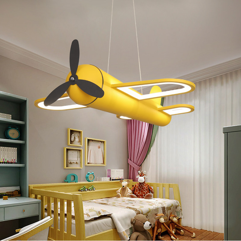 Creatieve blauw-gele vliegtuig - Baby Nursery Boy recensie en prijs