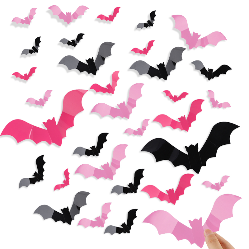 24/48 Stuks Halloween Roze Vle - Baby Nursery Decals recensie en prijs
