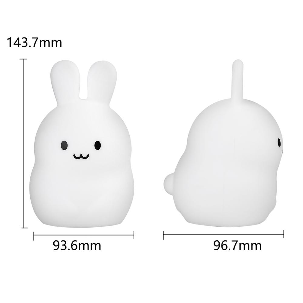 Aanraaksensor Konijn Nachtlamp - Baby Nursery Egg Light recensie en prijs