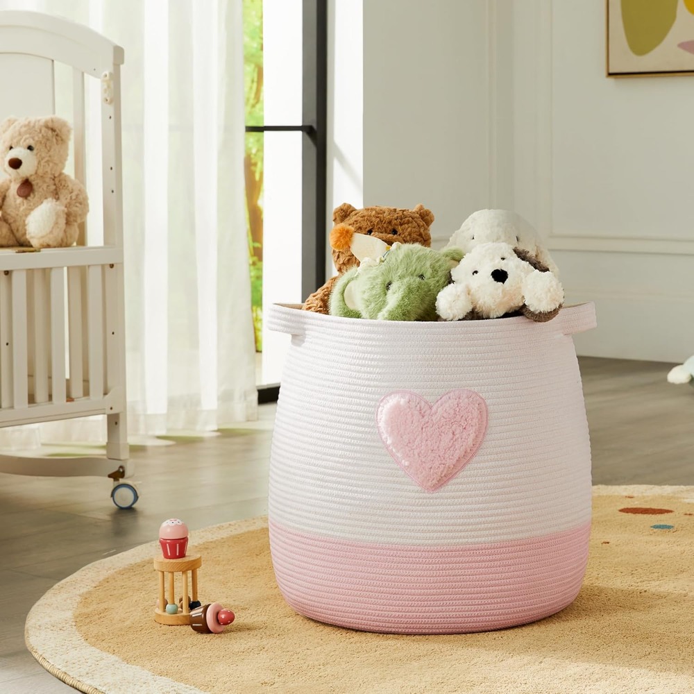 Roze wasmand mand voor kindere - Baby Nursery Laundry Hamper recensie en prijs