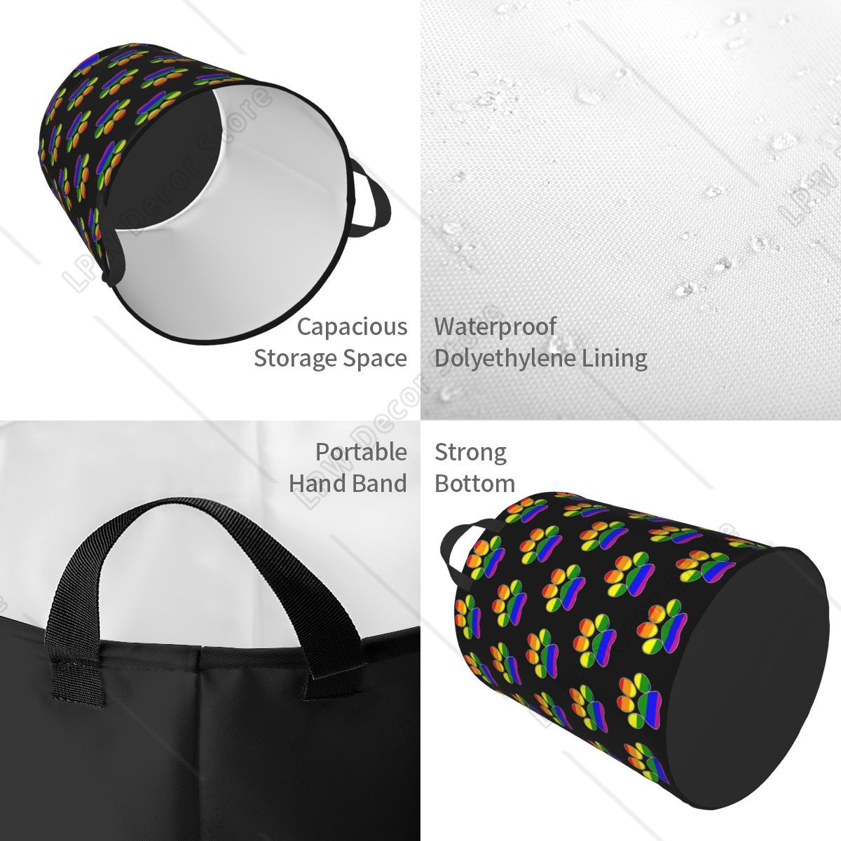 Aangepaste LGBT Pride Gay Paw  - Baby Nursery Laundry Hamper recensie en prijs