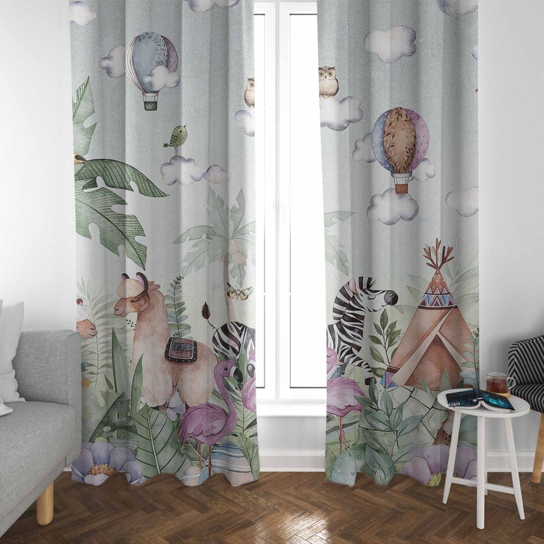 Safari Dieren Feest Kinderkame - Baby Nursery Blackout Curtains recensie en prijs
