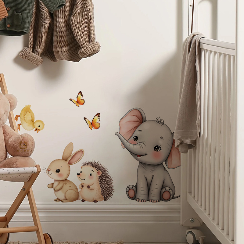 Cartoon dier muursticker - oli - Baby Nursery Wall Art recensie en prijs