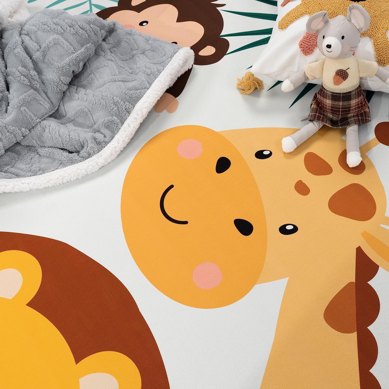 Zachte Ronde Speelmat met Jung - Baby Nursery Animal Theme recensie en prijs