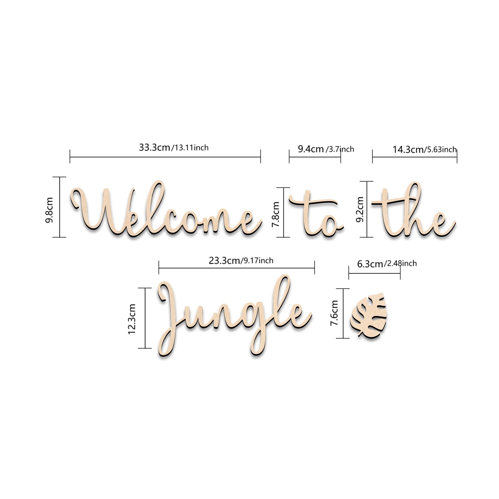 Welkom bij de Jungle houten bo - Baby Nursery Animal Theme recensie en prijs