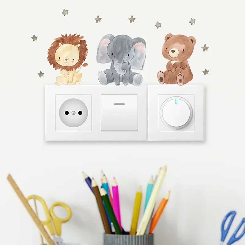 1/2/4/6set Cartoon Dieren Muur - Baby Nursery Decals recensie en prijs