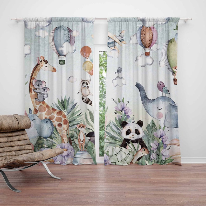 Safari Animal Party Kinderkame - Baby Nursery Blackout Curtains recensie en prijs