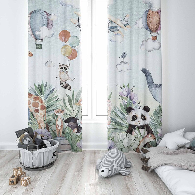 Safari Animal Party Kinderkame - Baby Nursery Blackout Curtains recensie en prijs